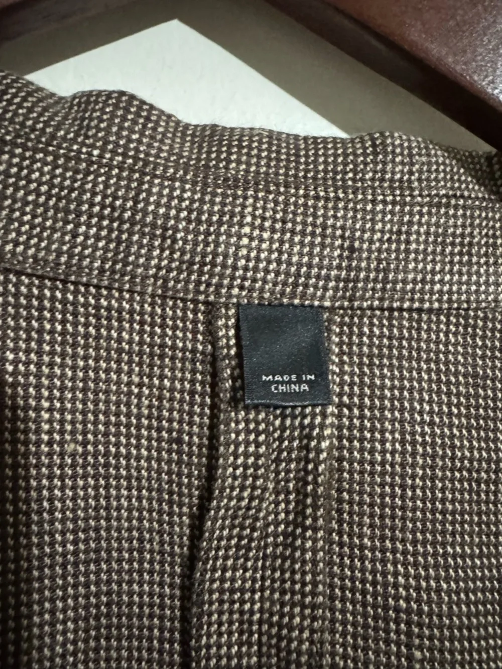J. Crew brown Irish linen sport coat jacket 42R Baird Mcnutt two button closure